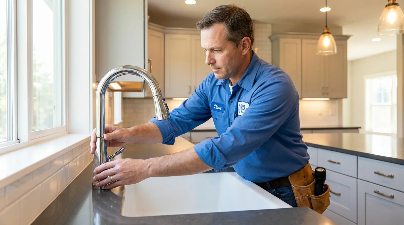 Kitchen faucet installation by Johns Plumbing LLC in Palisade
